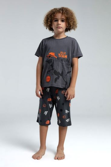 2-8 Yaş Best Team Dino Erkek Çocuk Takım-Füme