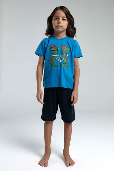 2-15 Yaş Dino Day Erkek Çocuk Takım-Saks