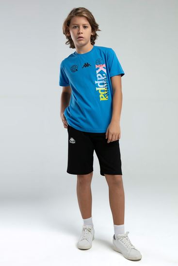 5-16 Yaş Lisanslı Kappa Erkek Çocuk T-Shırt-Saks