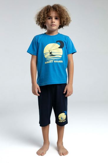 2-8 Yaş Sunset Chaser Erkek Çocuk Takım-Mavi