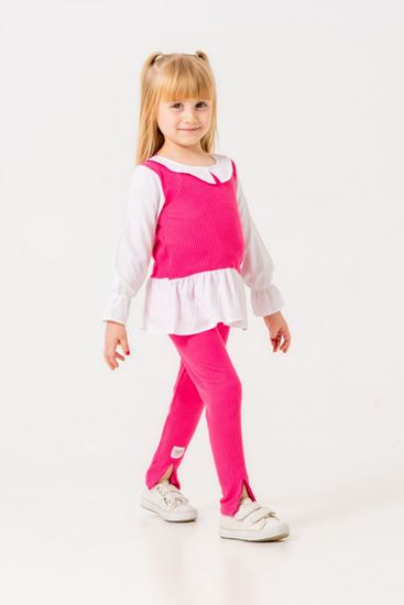 2-9 Yaş New Zarala Kız Çocuk Takım-Fuşya