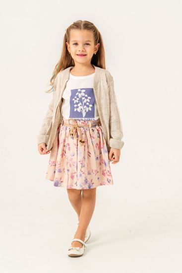 2-9 Yaş Rana Flow Kız Çocuk 3'Lü Takım-Lila