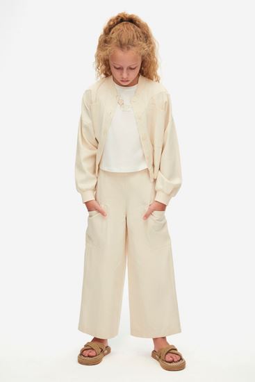 8-14 Yaş Sandshell Cotto Kız Çocuk 3'Lü Takım-Krem