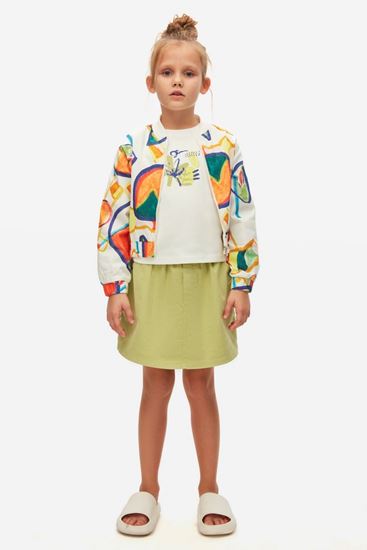 4-8 Yaş Panaroma Brush  Kız Çocuk 3'Lü Takım-Ekru