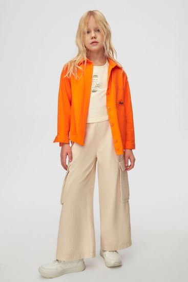 8-14 Yaş Balianca Rana Kız Çocuk 3'Lü Takım-Turuncu