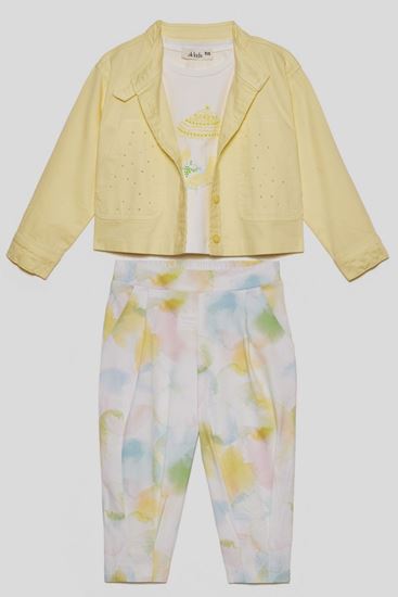 1-4 Yaş Magic Sunny Kız Çocuk 3'Lü Takım-Sarı