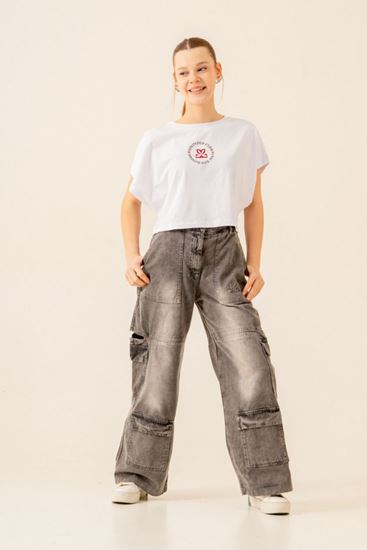 9-15 Yaş Lara Moderno Jeane Kız Çocuk Takım-Ekru