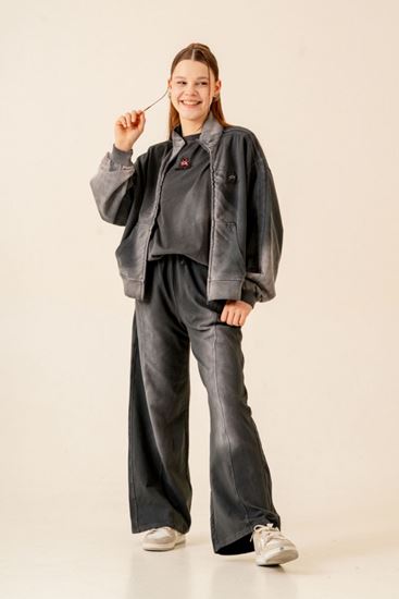 9-15 Yaş Premium Colorce Paris Kız Çocuk Takım-Antrasit