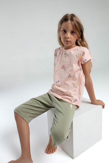 4-15 Yaş Lisanslı Us Polo Assn Kız Çocuk Takım-Somon