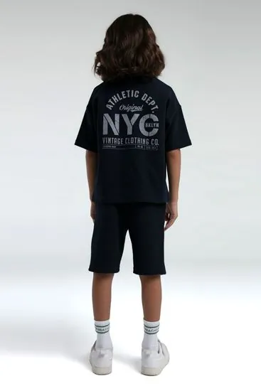 2-15 Yaş NYC Atletic Erkek Çocuk Takım-Lacivert
