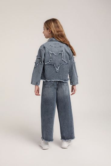 4-14 Yaş Mussness Magic Kız Çocuk Ceket-İndigo