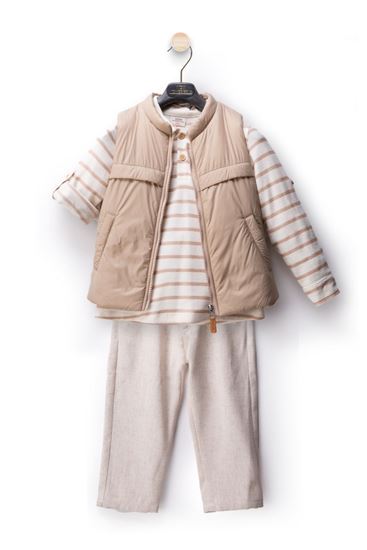 2-10 Yaş Prodo Lıne Erkek Çocuk 3'Lü Takım-Latte