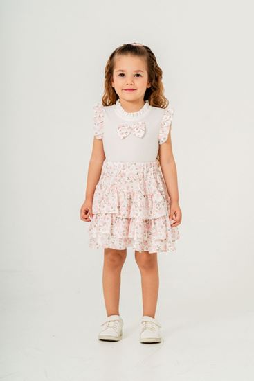 2-9 Yaş Menekşe Bloom Kız Çocuk Takım-Pudra