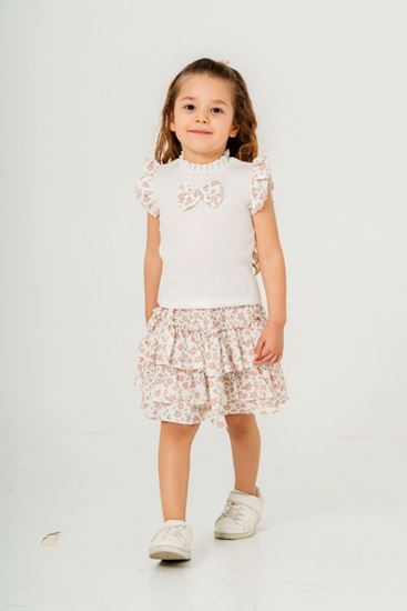 2-9 Yaş Menekşe Bloom Kız Çocuk Takım-Latte