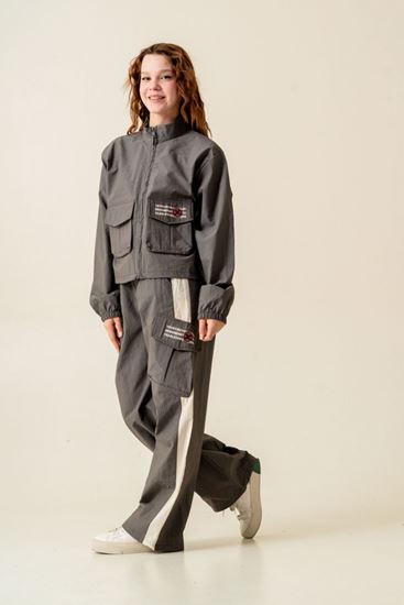 9-15 Yaş More Fearless Kız Çocuk Takım-Antrasit