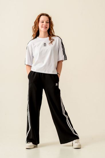 9-15 Yaş Parislora Cotto De Monaco Kız Çocuk Takım-Siyah