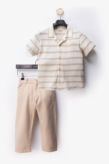 2-10 Yaş Cool Line Paris Erkek Çocuk Takım-Latte