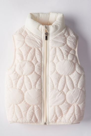 1-5 Yaş Rabbit Dolgulu Kız Çocuk Şişme Yelek-Ekru