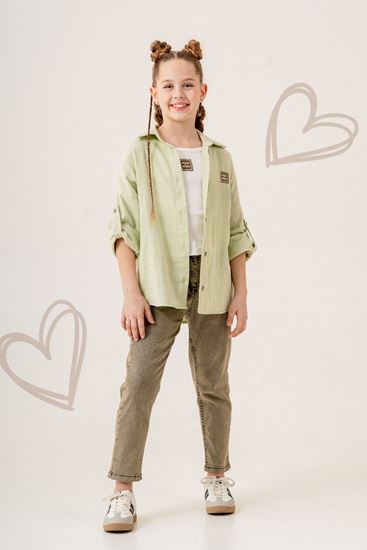 4-15 Yaş Sporte Green Nıuum Kız Çocuk 3'Lü Takım-Yeşil