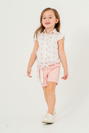 6-9 Yaş Ayıcıklı Happy Kız Çocuk Takım-Pembe