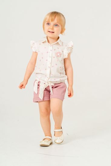 2-9 Yaş Flower Daisy Kız Çocuk Takım-Leylak