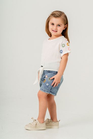 2-9 Yaş Berceste News Kız Çocuk Takım-Ekru