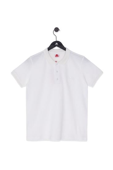 5-16 Yaş Lisanslı Kappa Erkek Çocuk Polo Yaka T-Shırt-Ekru