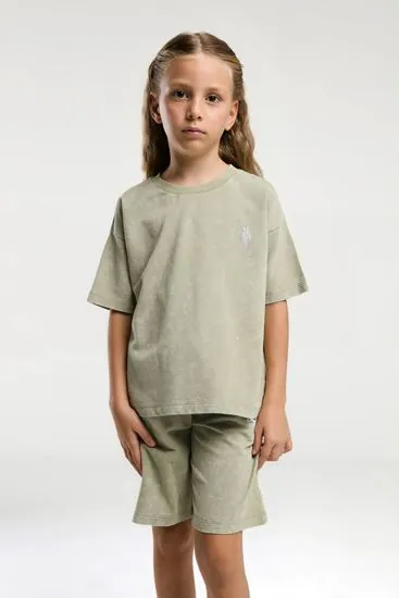 4-15 Yaş Lisanslı Us Polo Assn Kız Çocuk Takım-Haki