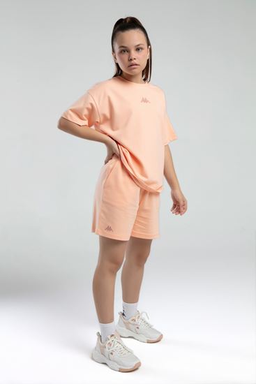 5-16 Yaş Lisanslı Kappa Kız Çocuk Takım-Somon