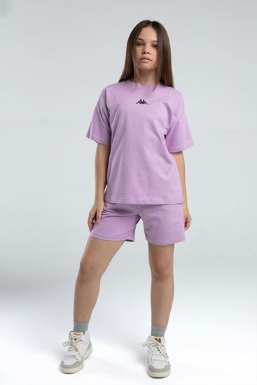 5-16 Yaş Lisanslı Kappa Kız Çocuk Takım-Lila