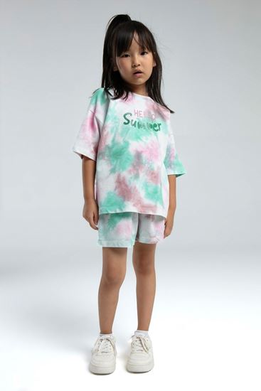 2-15 Yaş Colors New Cotto Kız Çocuk Takım-Yeşil