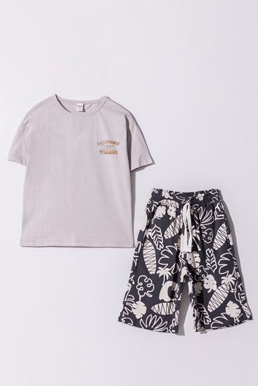 6-13 Yaş Calıfornia Summer Erkek Çocuk Takım-Taş