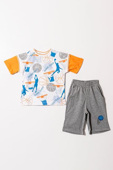 6-9 Yaş Basketball Cool Erkek Çocuk Takım-Oranj