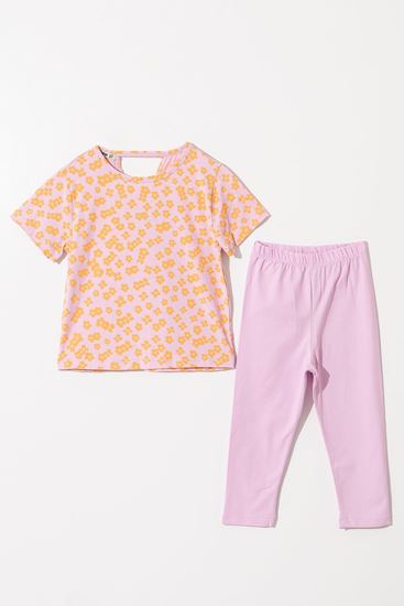 6-9 Yaş New Daisy Relaxe  Kız Çocuk Takım-Lila