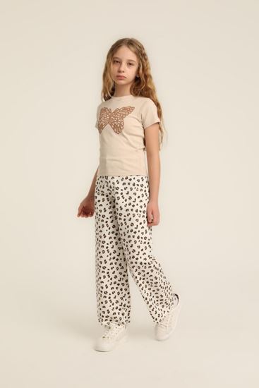 5-14 Yaş Butterfly Leo Kız Çocuk Takım-Latte