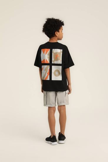 5-14 Yaş World Black Design Erkek Çocuk Takım-Siyah