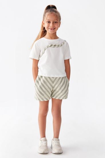 4-8 Yaş All Star Dance Kız Çocuk Şort-Yeşil