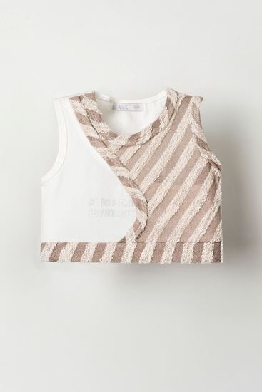 4-8 Yaş Being Elegance Kız Çocuk Crop-Uzay Grisi