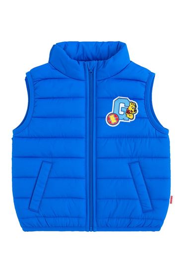 3-8 Yaş Lisanslı Haribo Erkek Çocuk Dolgulu Yelek-Mavi