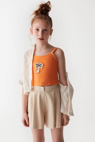 8-14 Yaş Miami Lavin Kız Çocuk T-Shirt-Oranj