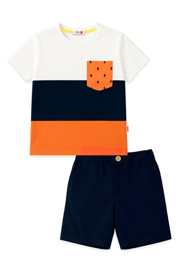 2-8 Yaş Lisanslı Haribo Erkek Çocuk Takım-Oranj