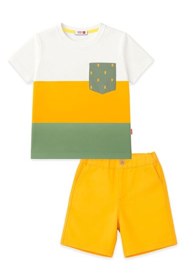 2-8 Yaş Lisanslı Haribo Erkek Çocuk Takım-Sarı