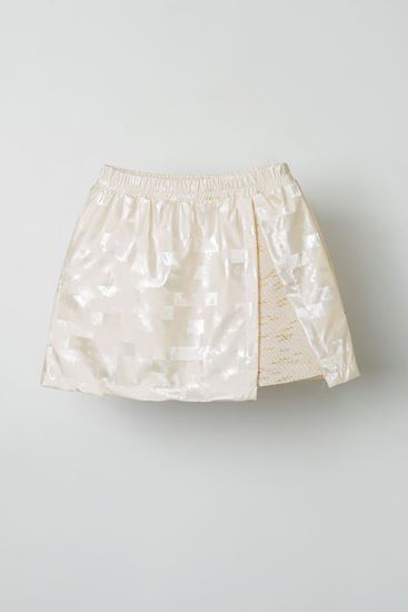 8-14 Yaş Shine Magic Kız Çocuk Etek-Ekru