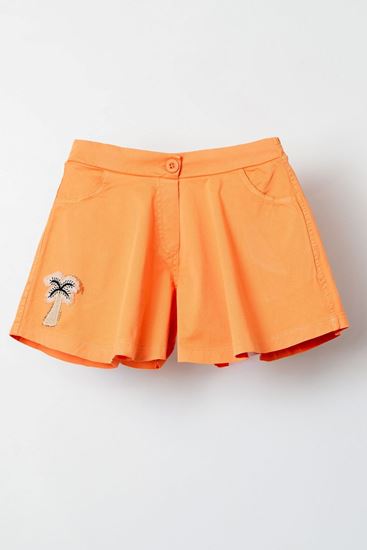 8-14 Yaş Miami Paloma Kız Çocuk Şort-Oranj