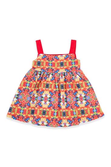 2-8 Yaş Lisanslı Haribo Kız Çocuk Elbise-Fuşya