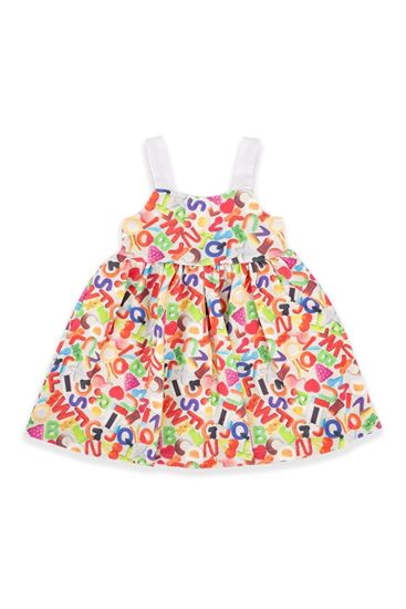 2-8 Yaş Lisanslı Haribo Kız Çocuk Elbise-Pudra