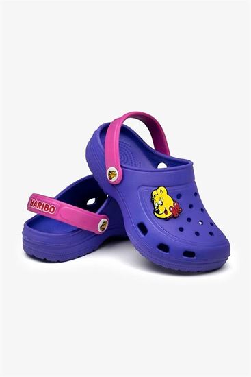 25-35 Numara Lisanslı Haribo Çocuk Akıllı Taban Terlik-Mor