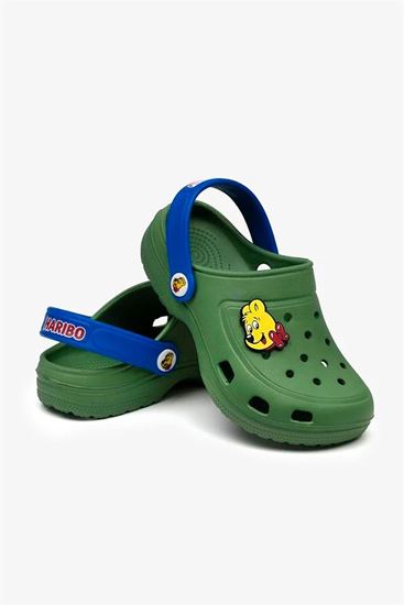 25-35 Numara Lisanslı Haribo Çocuk Akıllı Taban Terlik-Yeşil