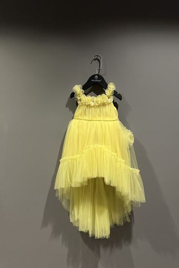 2-6 Yaş Emily Lina Kız Çocuk Abiye-Sarı