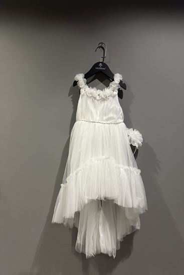 2-6 Yaş Emily Lina Kız Çocuk Abiye-Ekru